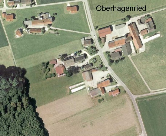 Luftbild von Oberhagenried