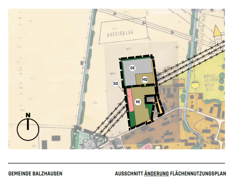 FNP Änderung für Mischgebiet nördlich der Ringeisenstraße - Bild